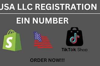 create tiktok shop, ecommerce marketing, USA llc registration, ein wyoming