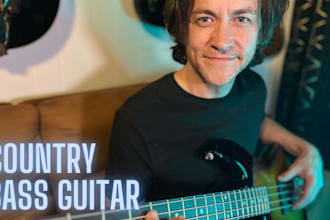 record powerful country bass guitar