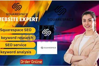 design redesign squarespace SEO service keyword analysis yoast internal linking