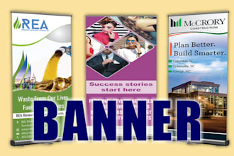 design printable roll up banner, standee, window graphics, shop front