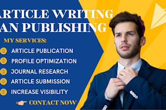 write and publish article in google scholar peer reviewed indexed journal