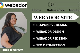 design and redesign website online store on webador weebly