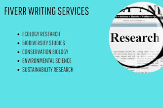 urgently conduct expert research on ecology and biodiversity