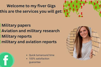 write aviation and military research articles,essays, and reports