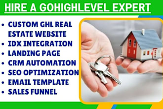 create a gohighlevel real estate website idx mls integration ghl landing page