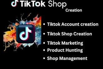 setup tiktok shop, tiktok ads and do tiktok marketing
