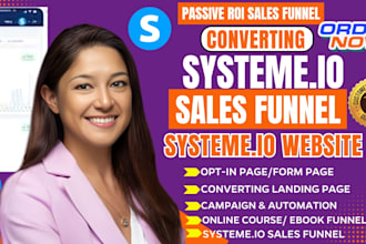 build systeme io sales funnel, systeme io website, systeme io landing page