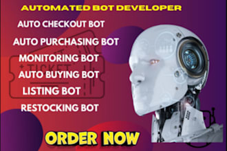 develop pokémon bot, auto purchase bot, auto buying bot, checkout bot, scalping