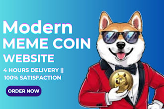 memecoin website design meme coin website, crypto website, memecoin landing page