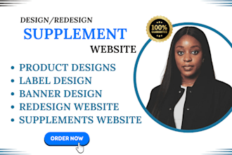 design product banners and supplement website banners