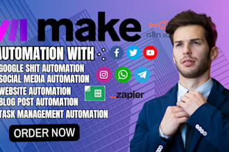 setup make com automation fix make com workflows make com scenarios in 24hours