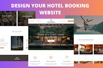 do hotel booking website, property management website, airbnb website, vacation