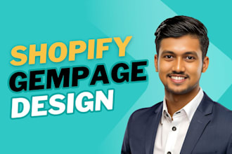 design shopify store, landing page, product page using gempages