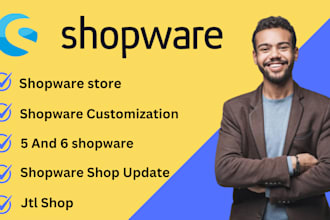 design shopware store , customize shopware 5 and 6 shop , shopware shop update