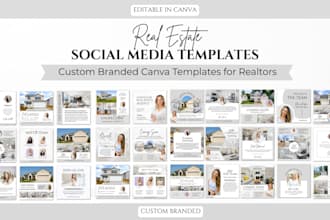 create custom real estate social media posts in canva