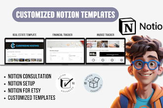 design custom notion template, notion, automation expert, notion dashboard