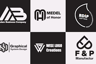 make a perfect attractive initial letters logo