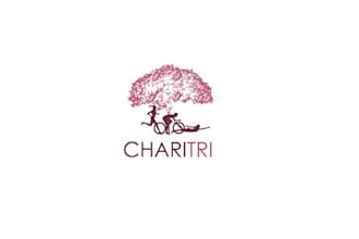 create fresh triathlon charity organization logo