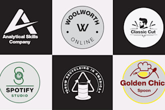 create professional minimalist business logo design for your brand