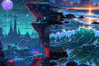 do pixel art animation pixel character pixel game animation pixel art background