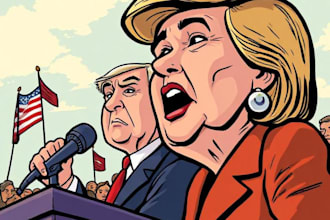 unique political cartoon and comic strip
