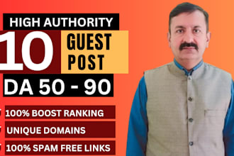 write high da guest post backlinks with SEO quality guest posting service
