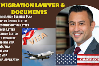 write expert opinion or recommendation letter for USA immigration