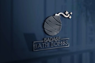 make funny bomb logo with free source file