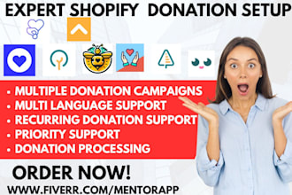 setup shopify donation sprout easy donation shopping gives zestard donatebee