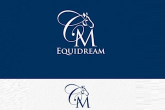 create unique equestrian high end sports company logo