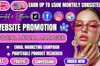 promote website, amazon, link online store to increase organic traffic and sales