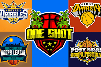 create surprising basketball logo for your team, event