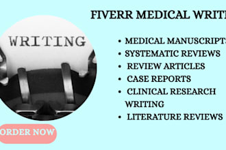 write high quality medicine and health research in 24 hours