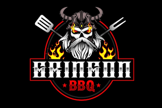 design original bbq and catering logo