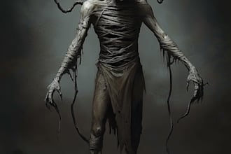 make concept art images for scenes in fantasy and horror