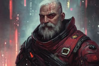 make dnd fantasy sci fi character or environment illustration