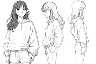 draw sketch anime and manga style