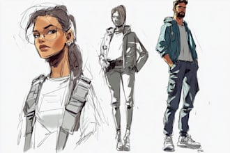 sketch your character concept or anything