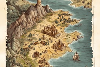create a unique fantasy map for your fantasy world