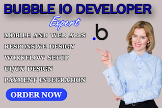 do bubble developer, bubble io app developer, bubble io website design