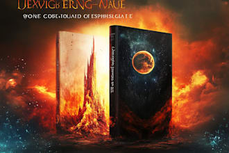 design unique book cover for your fantasy, sci fi, horror etc books