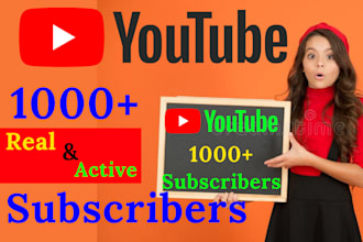 do 1k monetization approved subscriber in your youtube channel organically fast