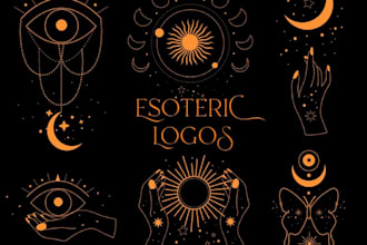 do unique sacred geometry logo, spiritual, yoga, mystical design