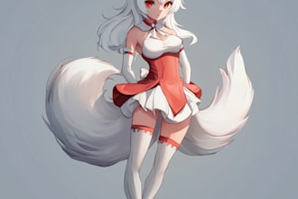 draw you, your character or any illustration in anime style