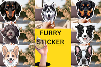 do simple furry sticker