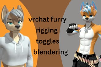 do vrchat avatar, vrc avatar, vr character, 3d model,