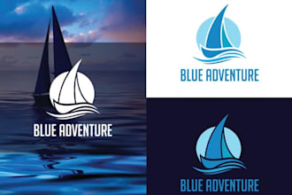 draw agency hotel resort beach adventure logo