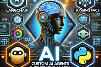 build custom ai agents and generative ai apps using langchain and hugging face