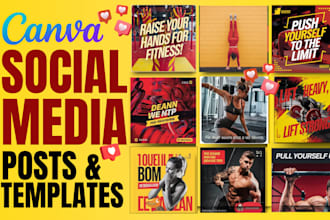 design canva posts editable social media templates in canva