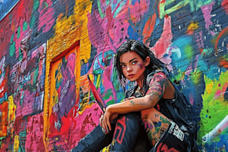 do wall art, pop art, mural, graffiti, doodle art